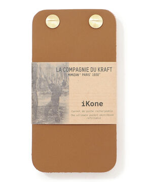 La Compagnie du Kraft iKone Leather notepad
