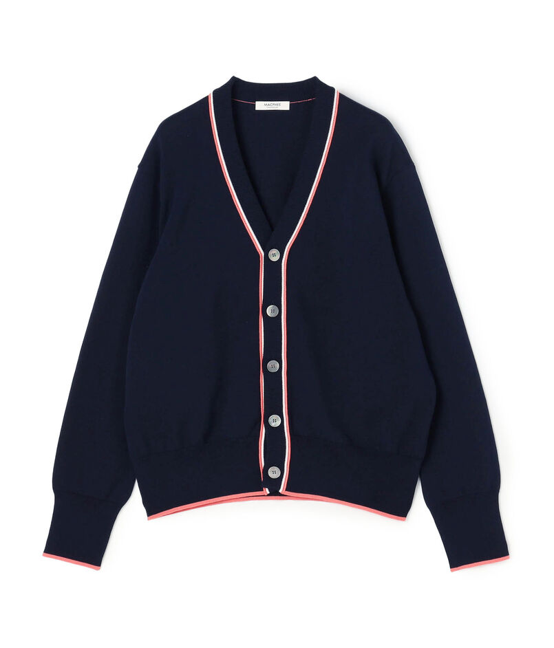 ドライコットン Vネックカーディガン