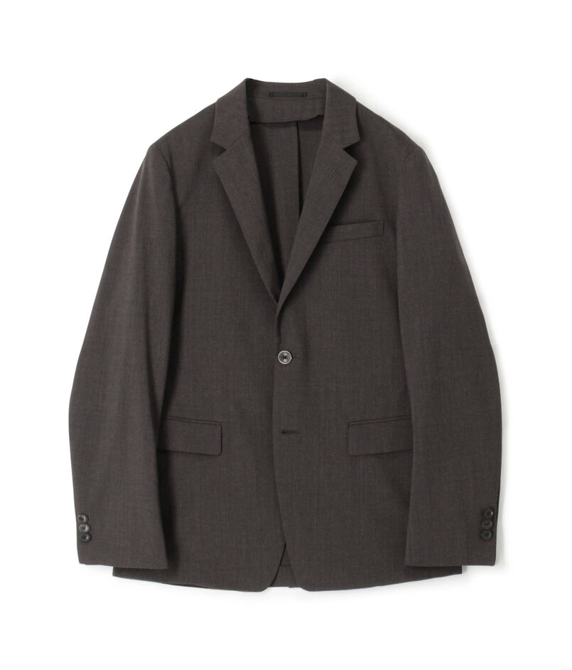 ウールポリエステル シングルブレステッド2Bジャケット