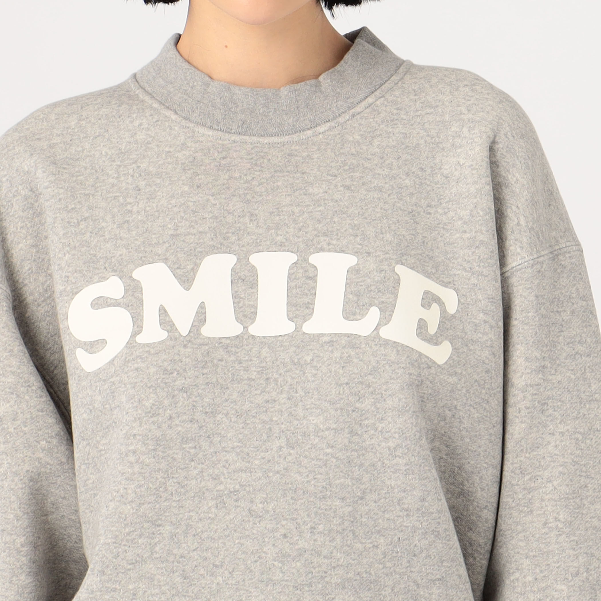 UNION LAUNCH RUBBER PRINT SMILE スエット プルオーバー