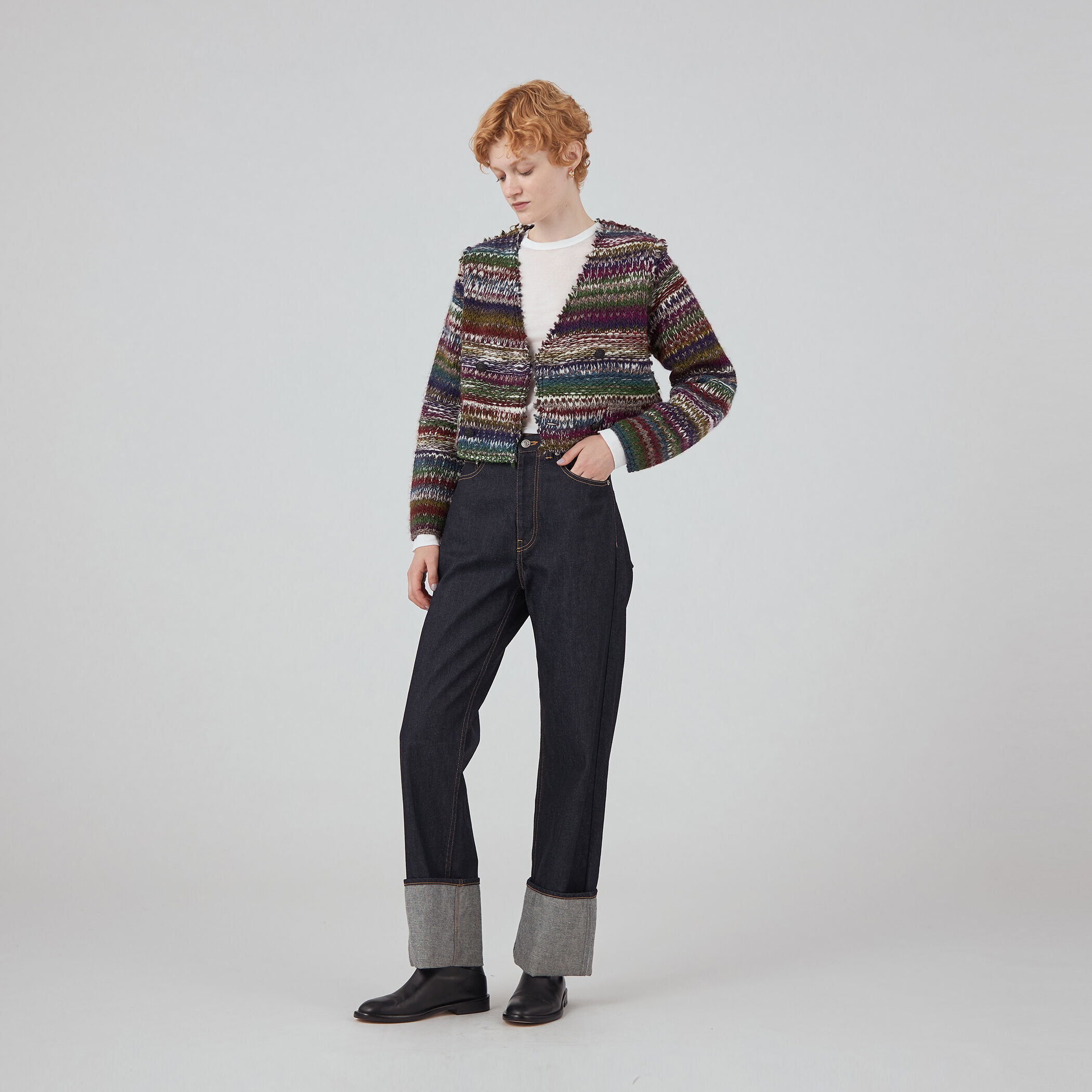 ニットボンディング クロップドジャケット｜トゥモローランド 公式通販