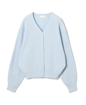 リンクスリブ Vネックカーディガン