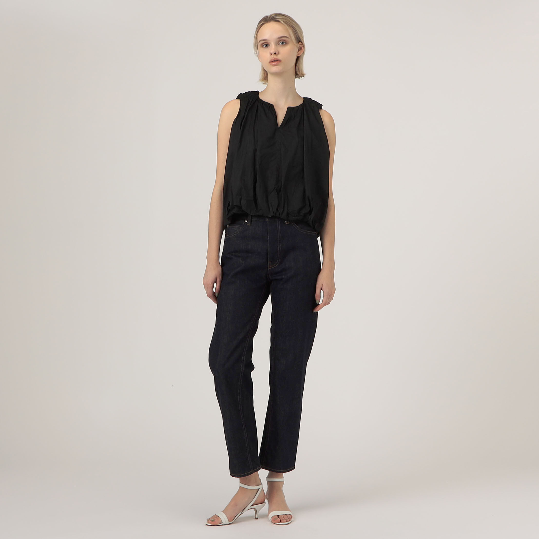 【TOMORROWLAND BUYING WEAR】ne Quittez pas COTTON ORGANZA ノースリーブブラウス ne Quittez pas COTTON ORGANZA ノースリーブブラウス