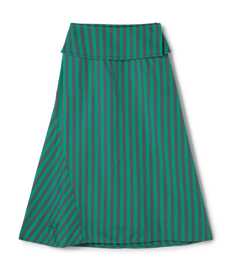 JIL SANDER ストライプフレアスカート