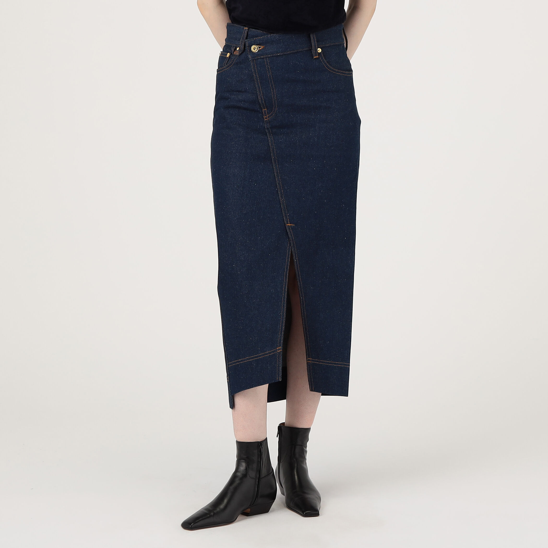 JACQUEMUS LE CHOUCHO デニムタイトスカート JACQUEMUS LA JUPE DE-NIMES コットンデニムスカート