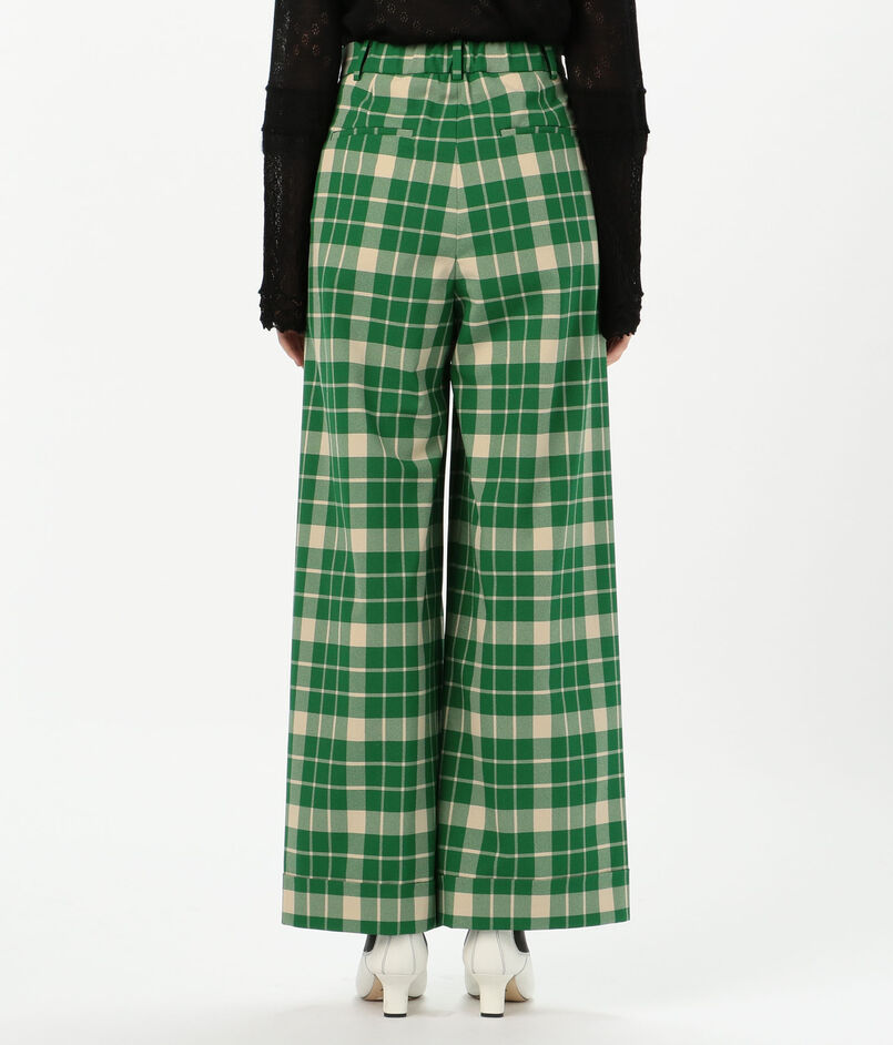 CABaN クレープチェック ワイドパンツ｜トゥモローランド 公式通販 