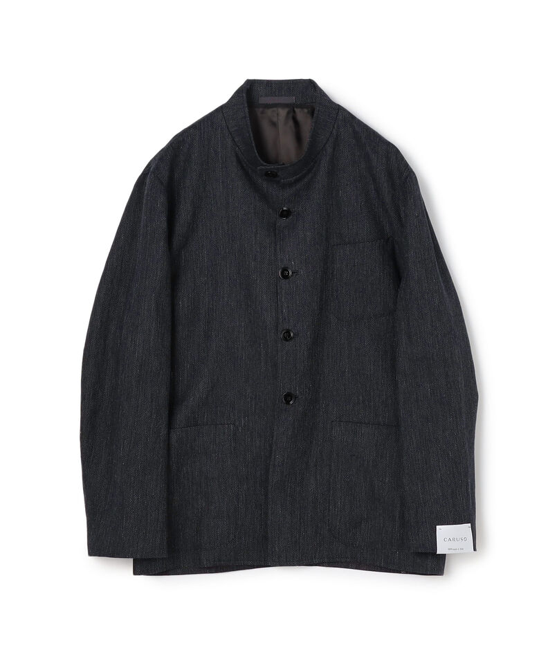 【別注】CARUSO リネンウール フォレスティエールジャケット