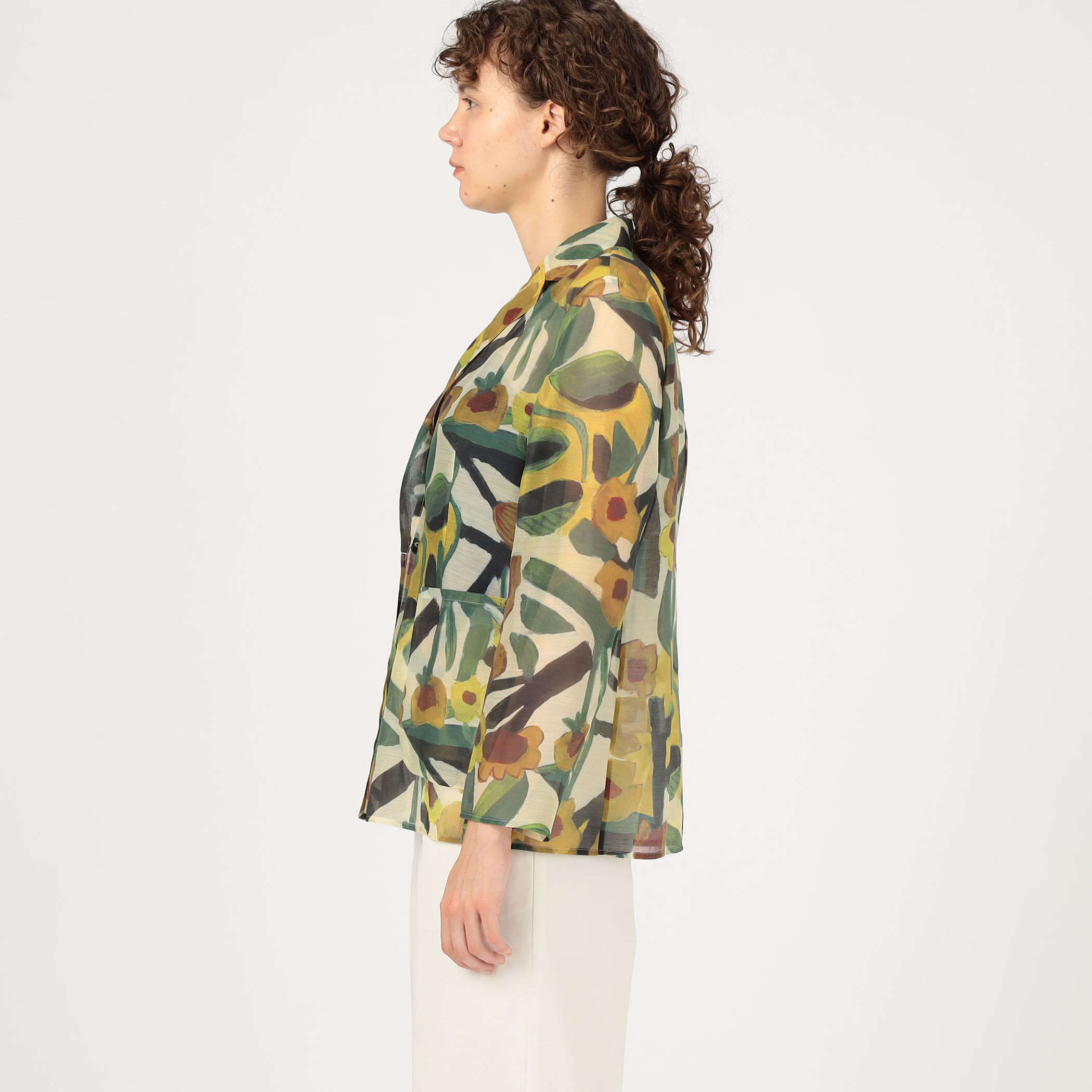 サンフラワープリント シースルージャケット｜トゥモローランド 公式通販