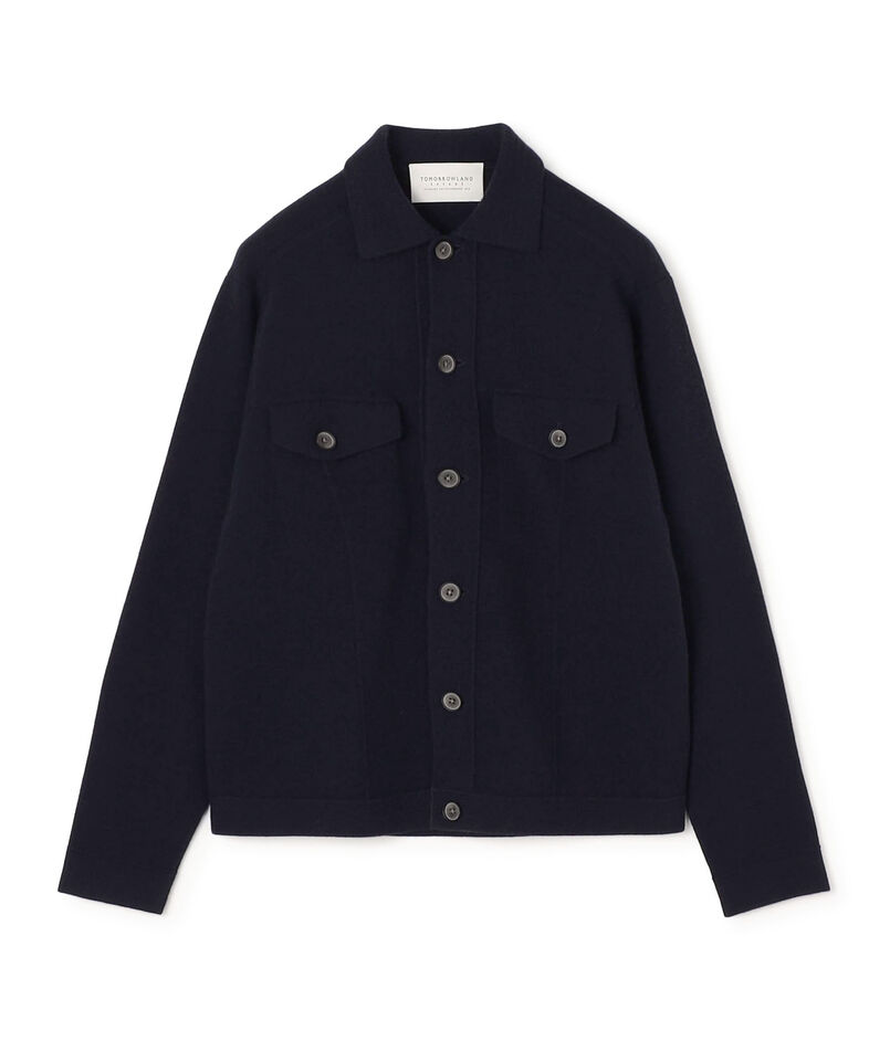 【WEB先行予約】TOMORROWLAND tricot ウールカシミヤ ミラノリブ ニットブルゾン