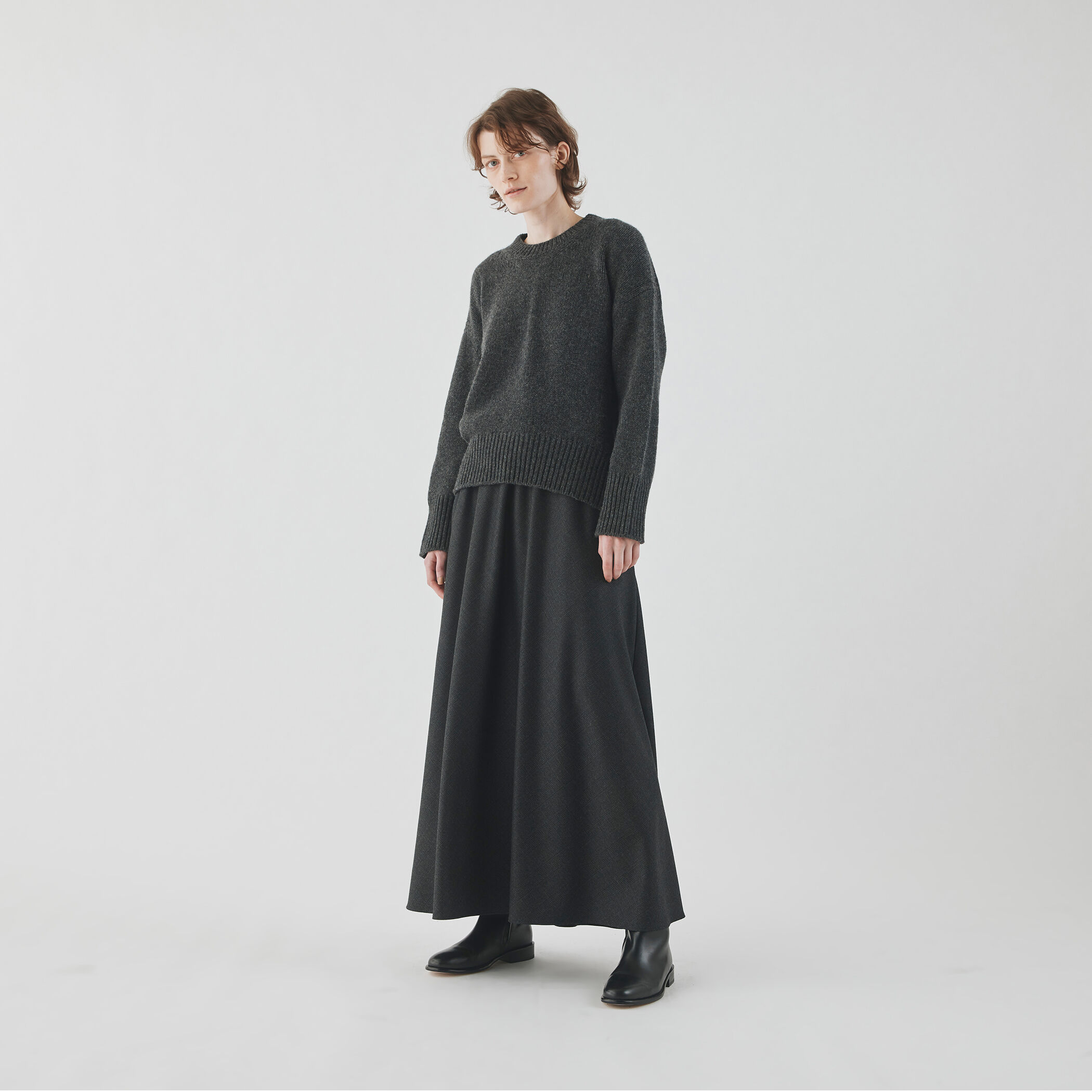 GALERIE VIE・フラノストレッチ ギャザーマキシスカート フラノストレッチ ギャザーマキシスカート｜トゥモローランド 公式通販