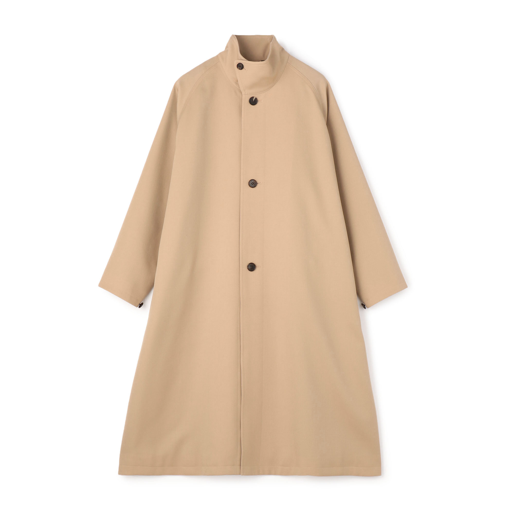 ウールギャバジン スタンドカラーコート｜トゥモローランド 公式通販