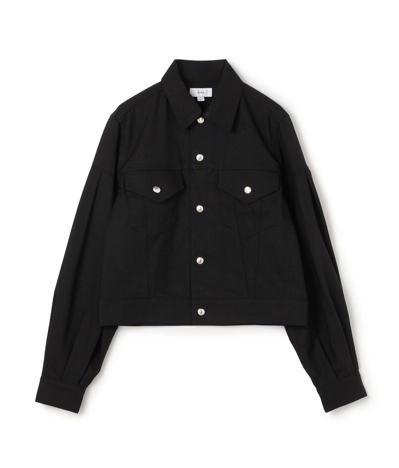 HYKE OXFORD BALLOON SLEEVE JACKET バルーンスリーブジャケット