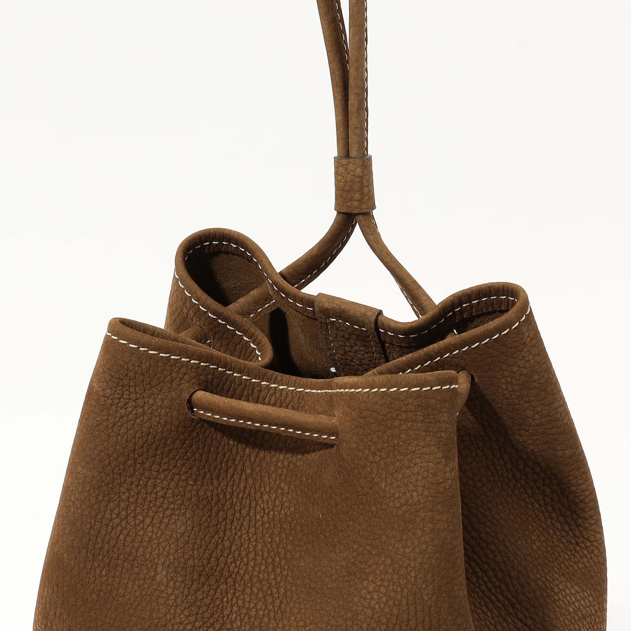 Charles et Charlus ESCALA 巾着バッグ グリーン 本革 Charles et Charlus（シャルル・エ・シャルリュス）の巾着バッグ