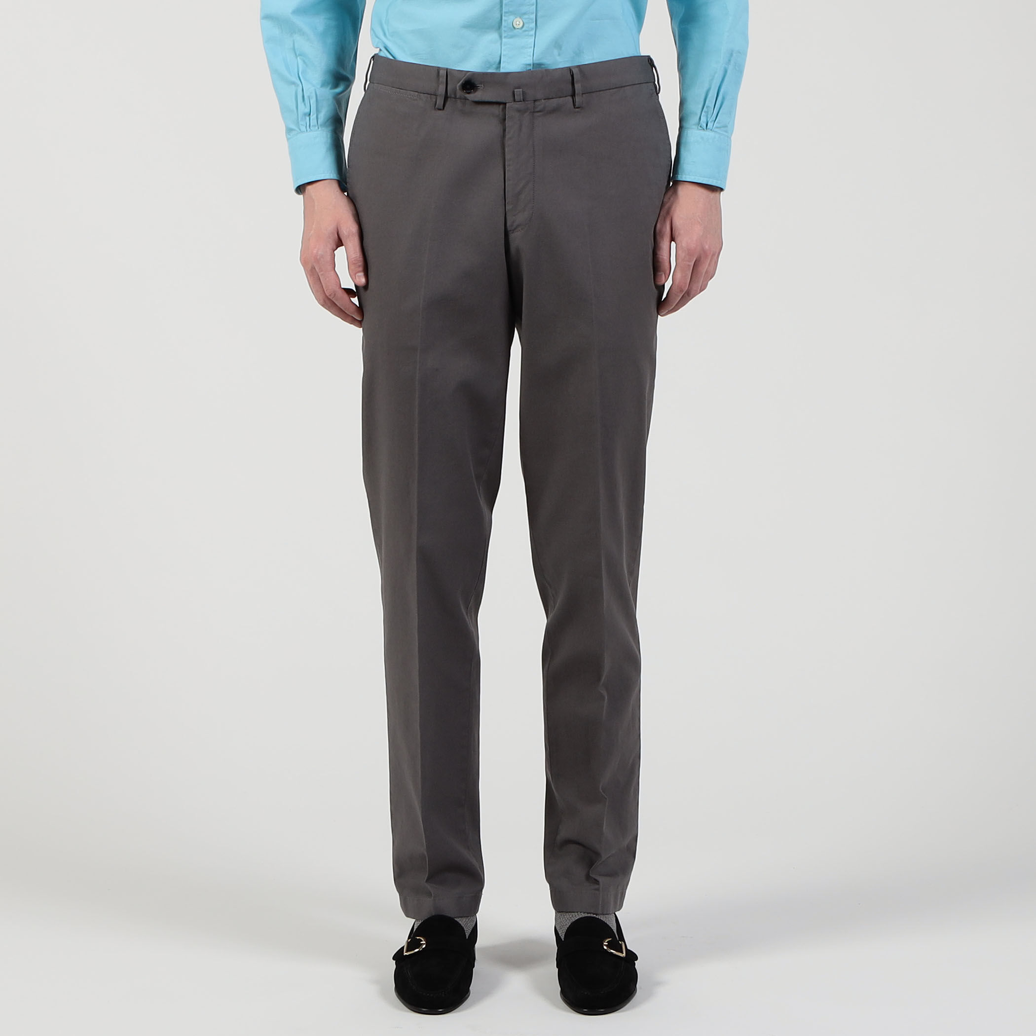 HORIZON TWILL ノープリーツスリムスラックス E.Zegna