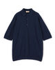 【WEB先行予約・別注】JOHN SMEDLEY コットン ポロカラーニット