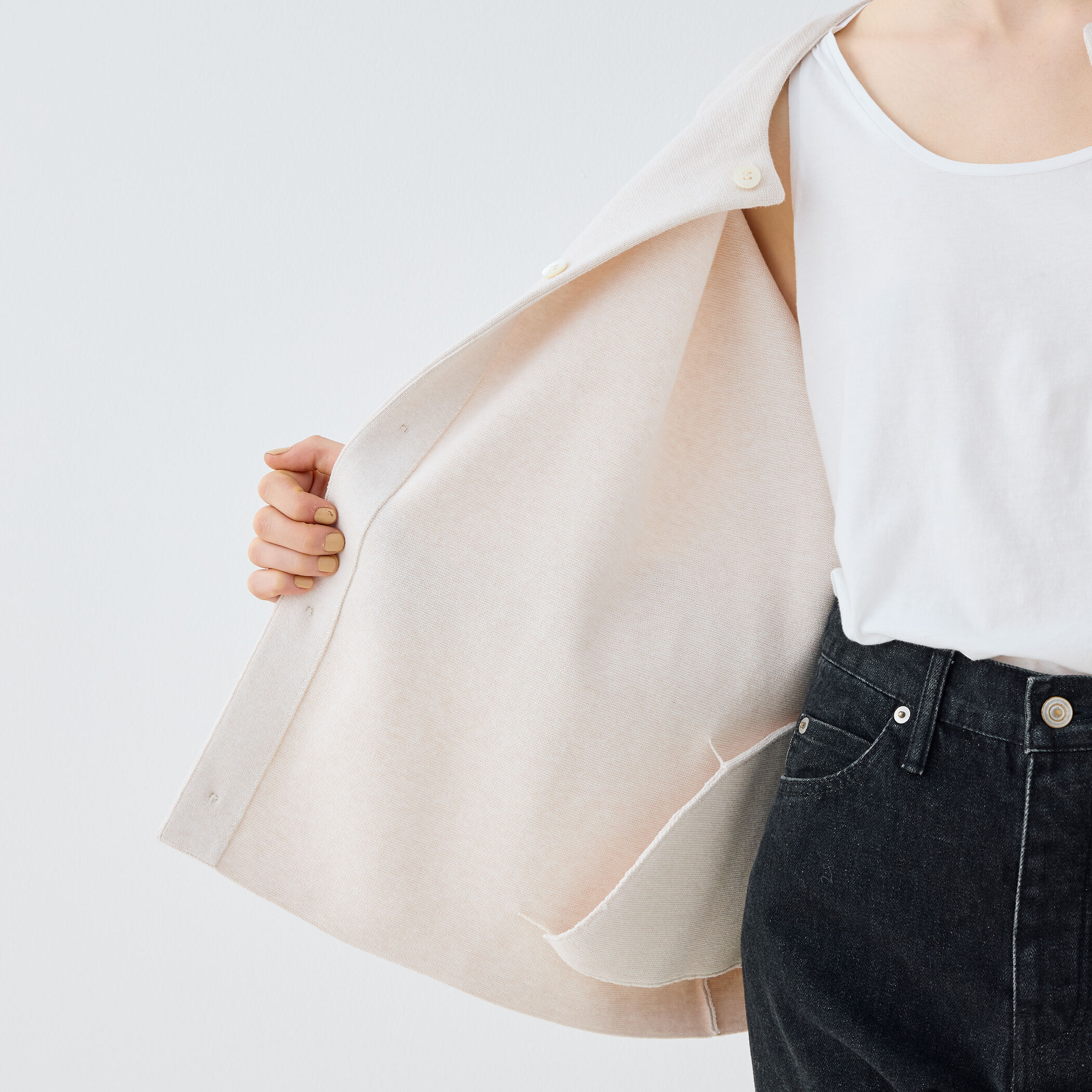 □ミラノリブ ノーカラージャケット｜トゥモローランド 公式通販