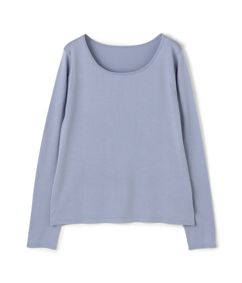 シルク ラウンドネックプルオーバー