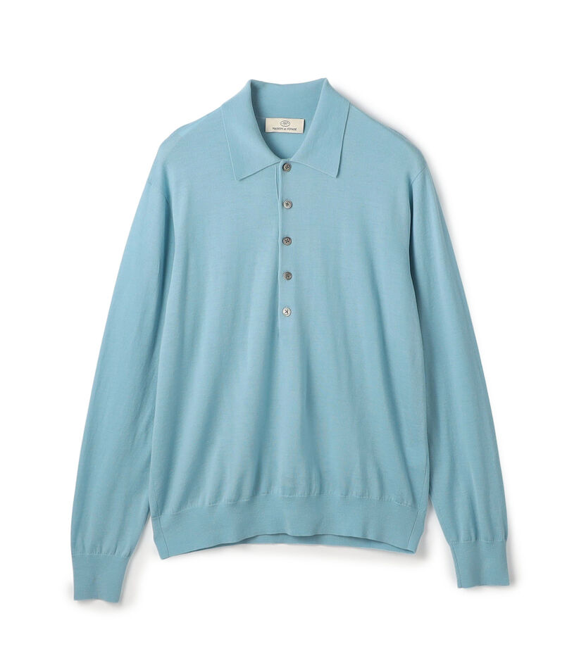 16Gキャッシュウール ニットポロシャツ 16Gキャッシュウール ニットポロシャツ