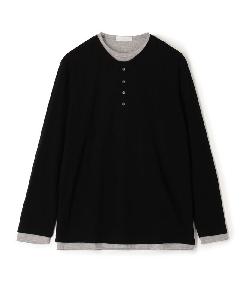 ストレッチ天竺 レイヤードカットソー