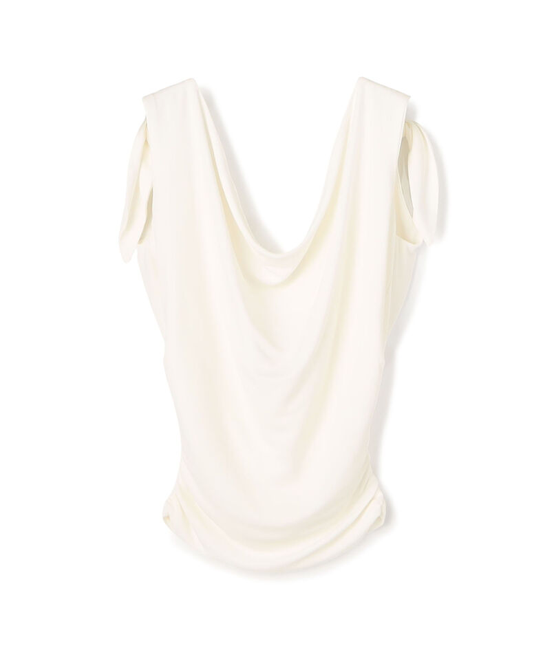 INTERIOR Shoulder Knot Top