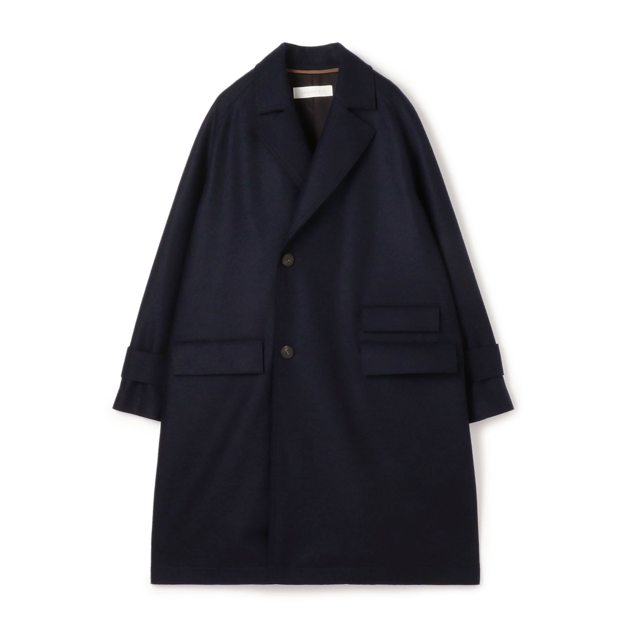 最終値下新品未使用タグ付８０%OFF❣️GALERIE VIEネイビーロングコート GALERIE VIE｜ギャルリー ヴィーのノーカラーコート通販 - ZOZOTOWN
