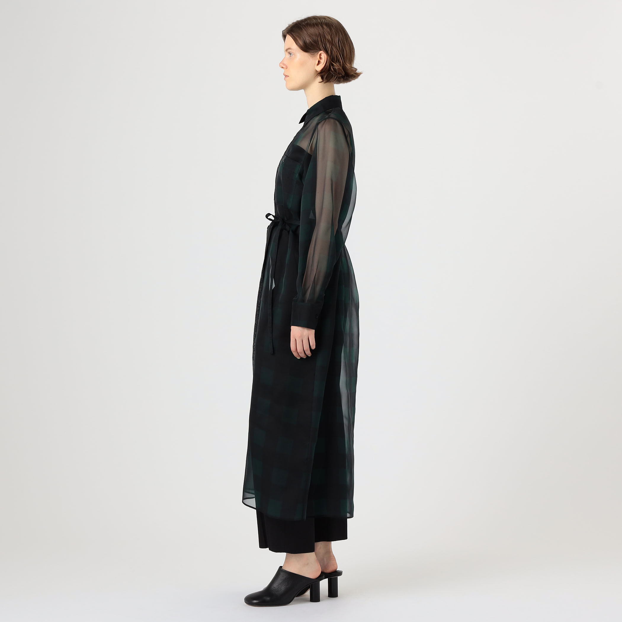 HYKE SHEER PLAID DRESS｜トゥモローランド 公式通販