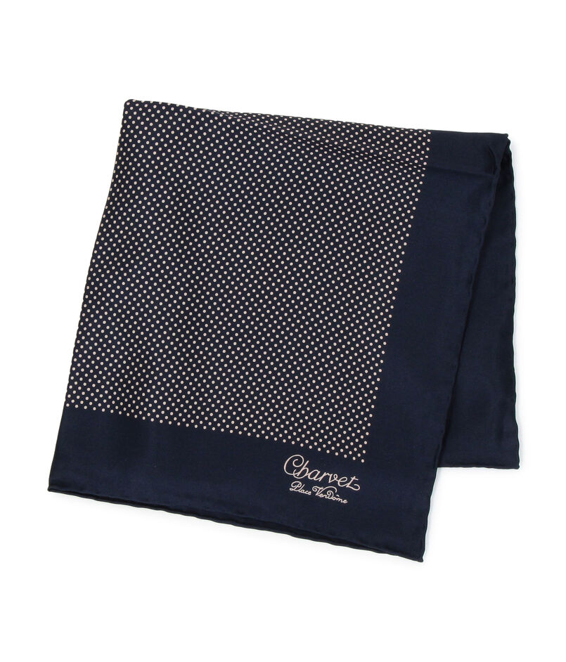 Charvet シルクプリント ポケットチーフ