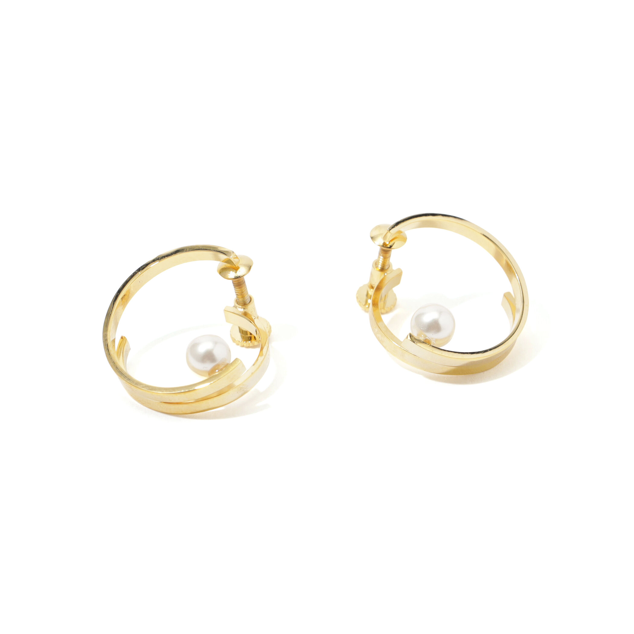 【別注】januka ヤヌカ パールフープ スモールピアス 別注】januka ヤヌカ パールフープ スモールピアス 別注】januka