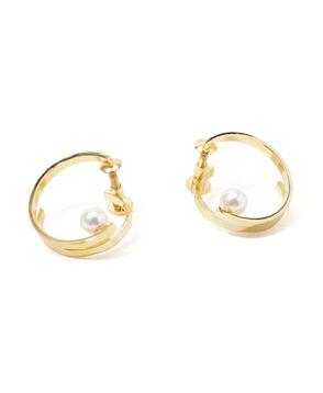 【別注】januka  パールフープイヤリング