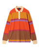 Drake’ｓ STRIPED KNITTED RUGBY コットンリネン ラグビーポロシャツ