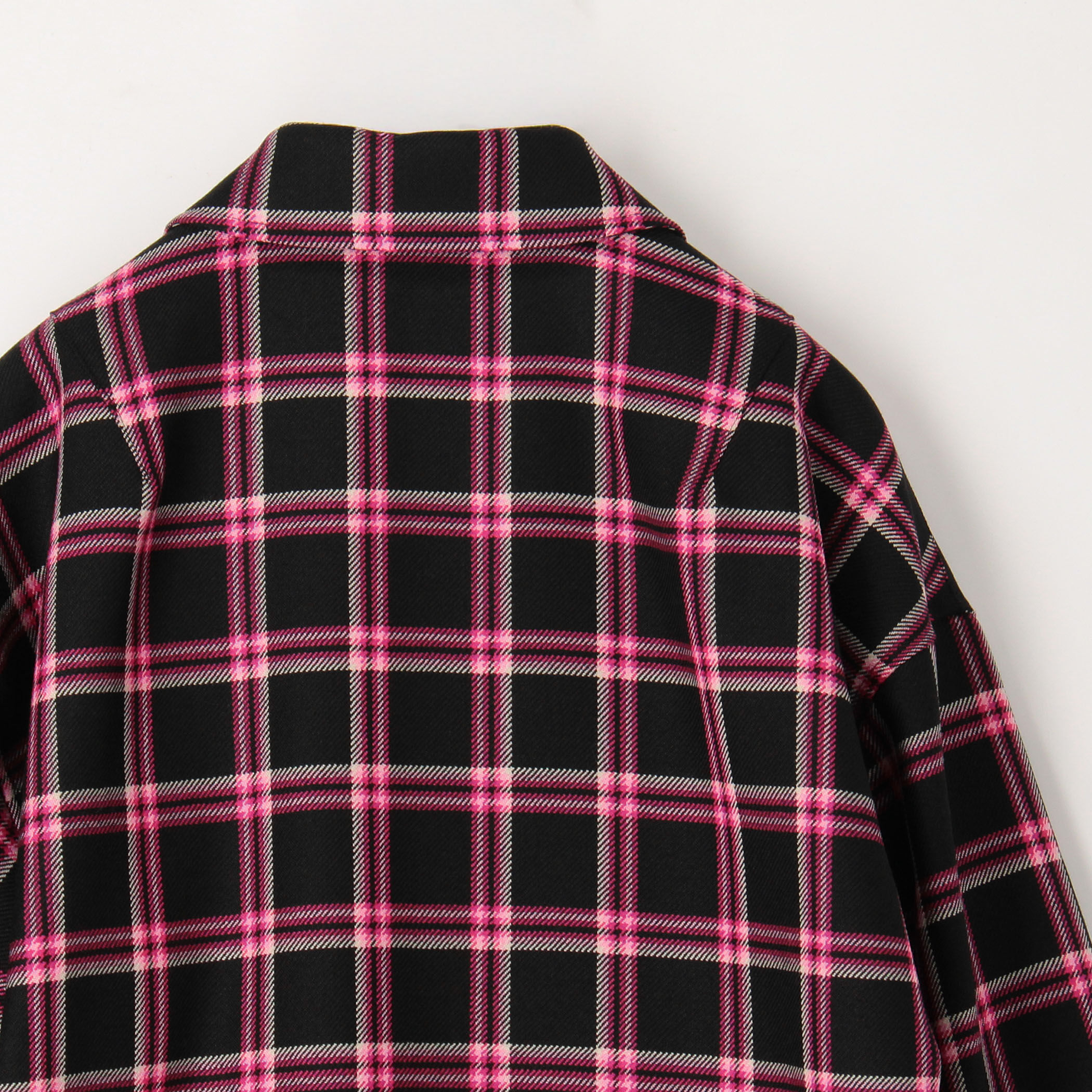 GOODENOUGH オンブレ　タータンチェック柄　中綿ウールブルゾン GOODENOUGH オンブレ タータンチェック柄 中綿ウールブルゾン