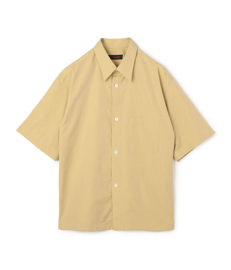CABaN コットン シャンブレー ハーフスリーブシャツ