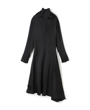 JIL SANDER アシンメトリーフレアワンピース