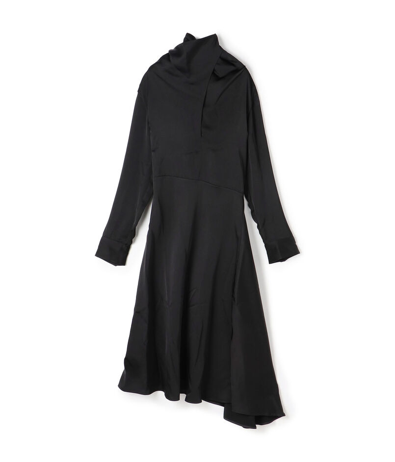 JIL SANDER アシンメトリーフレアワンピース