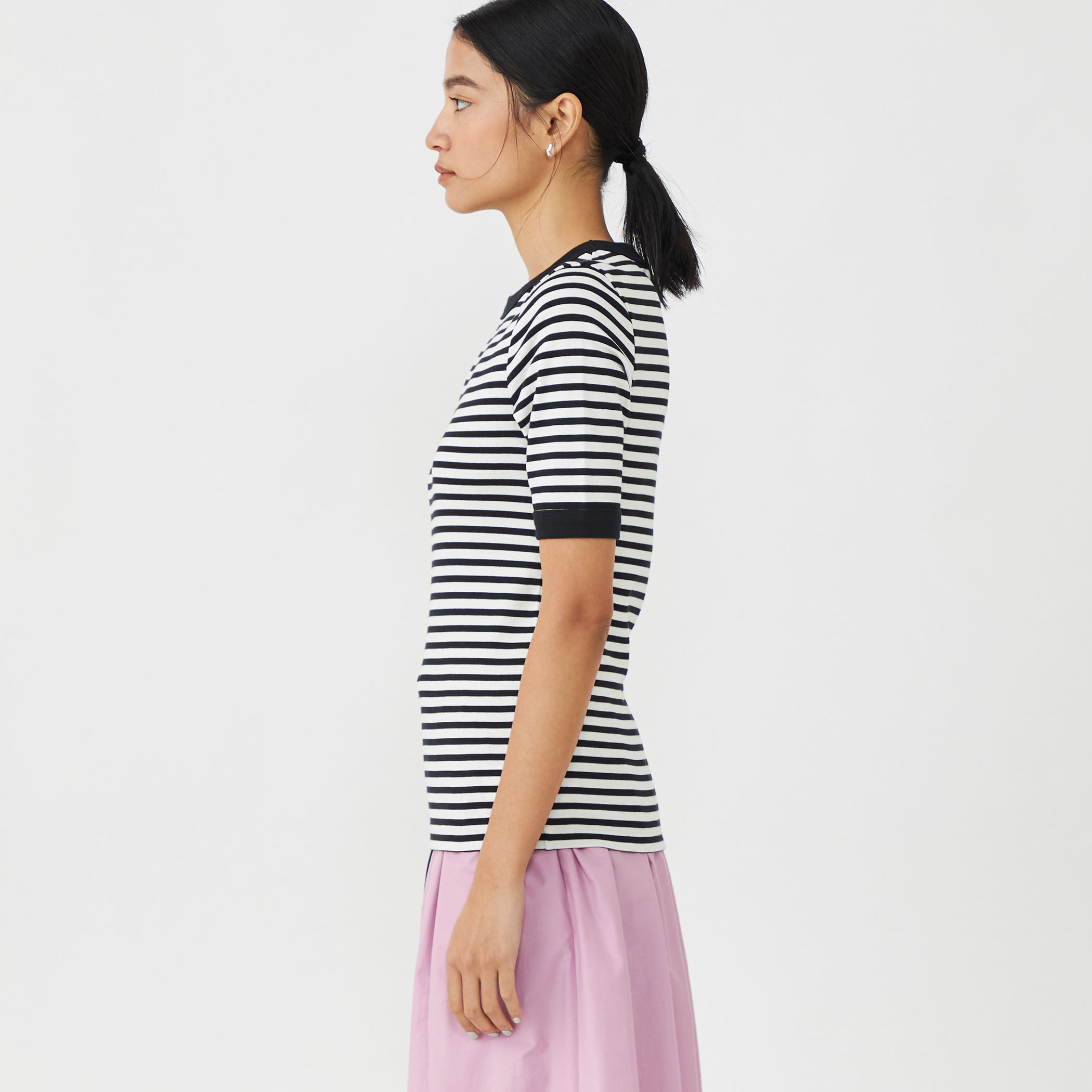 セール 40%OFF】ジャージーステッチ ハーフスリーブプルオーバー