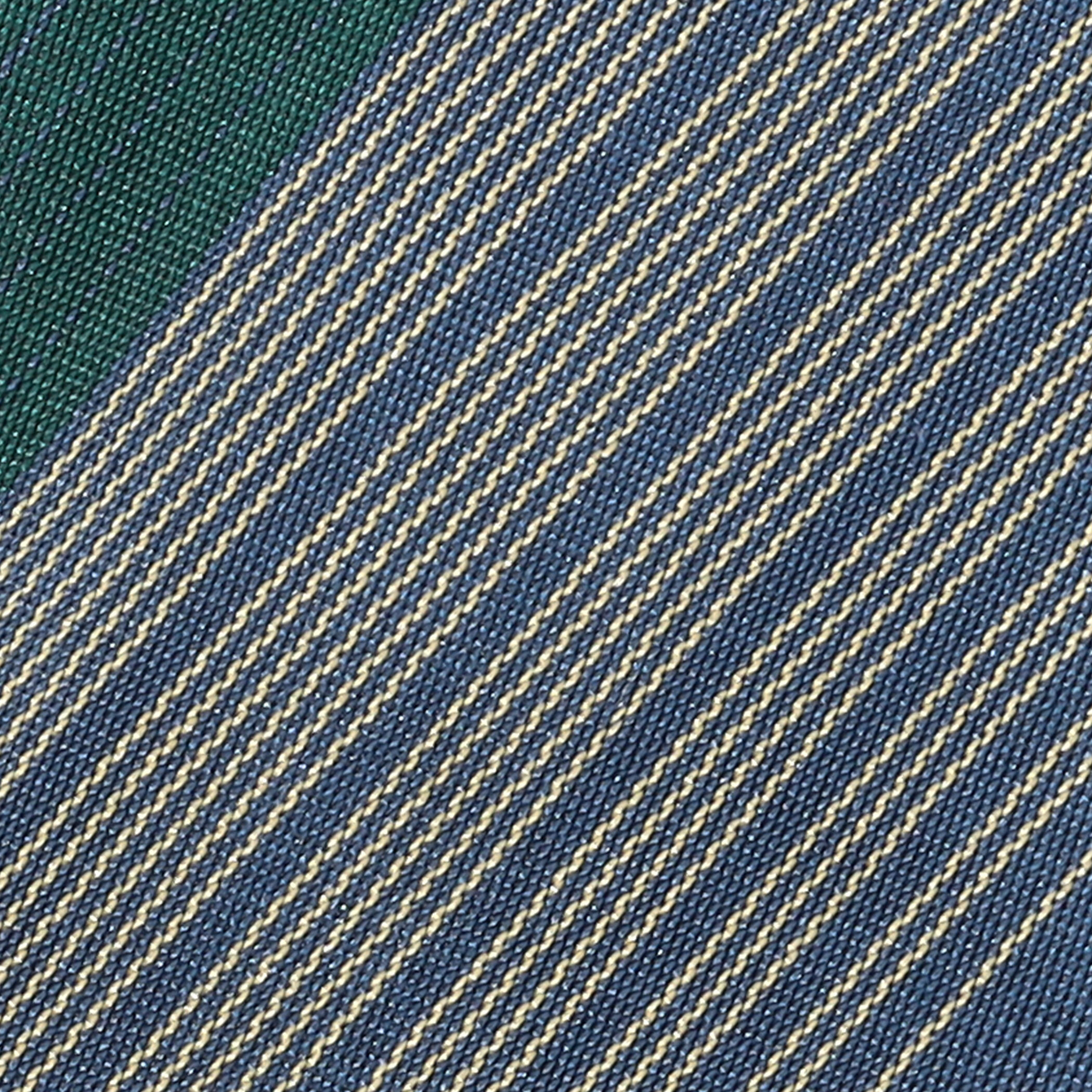 FRANCO BASSI シルク レジメンタルストライプネクタイ