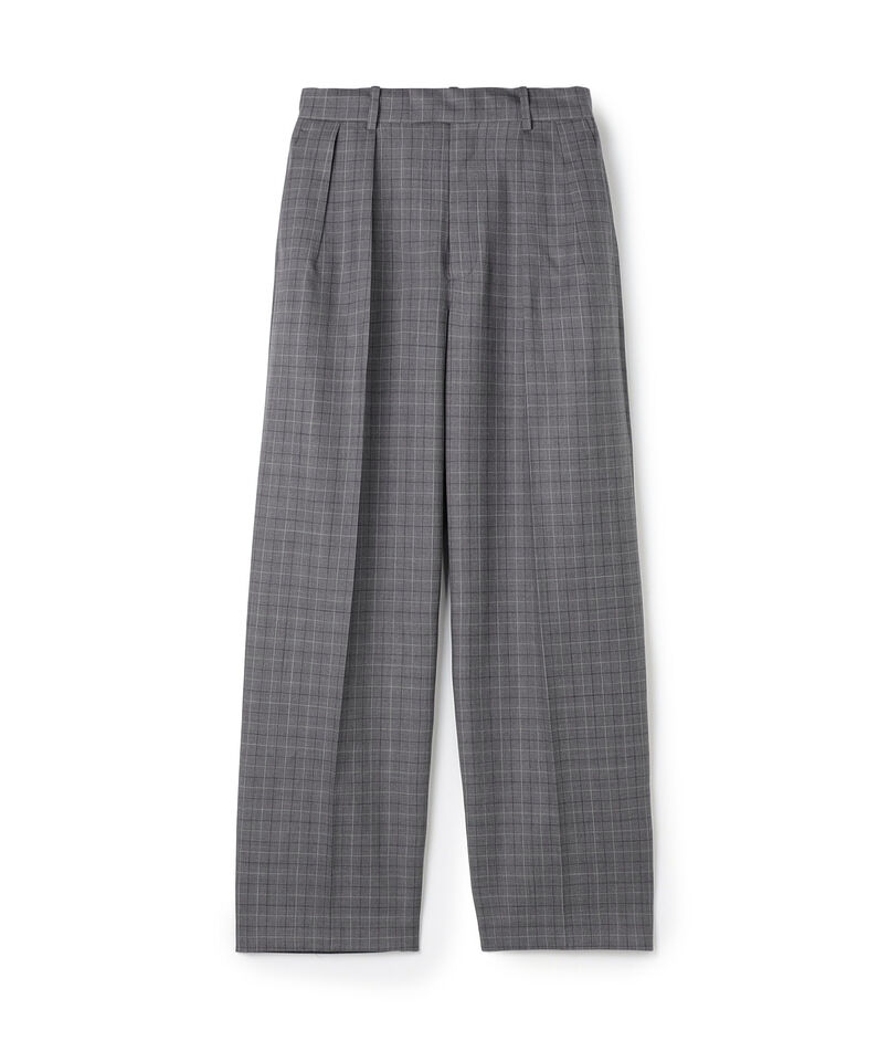 Super120'sウォッシャブルウール タックスラックス