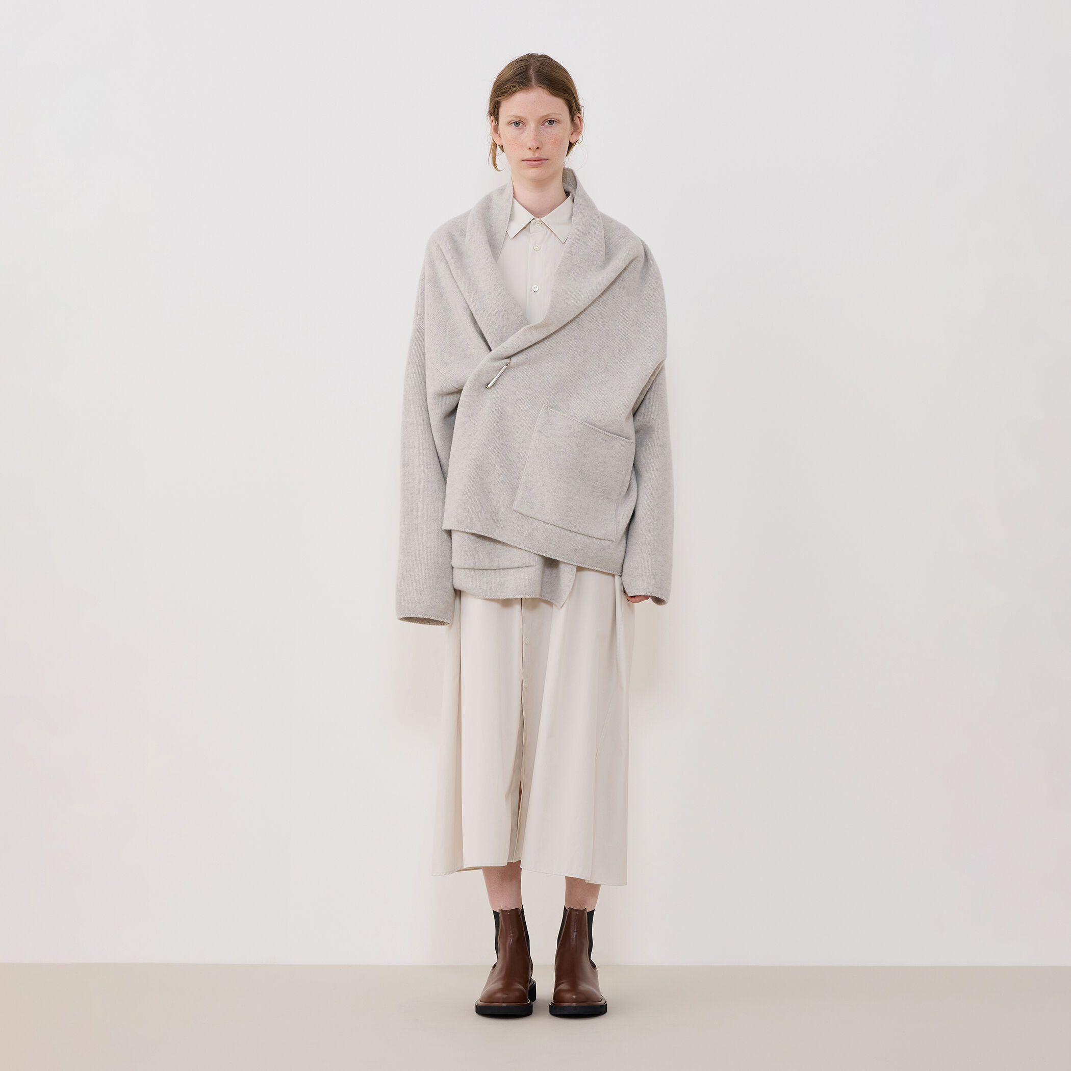 GALERIE VIE トゥモローランド　ウール スタンドカラー ショートコート GALERIE VIE ライトメルトンスタンドカラーショートコート - メルカリ