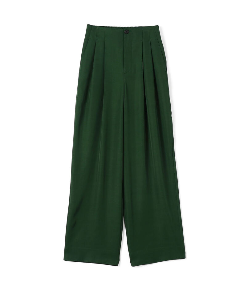 CABaN レーヨンシルクツイル 2タックパンツ