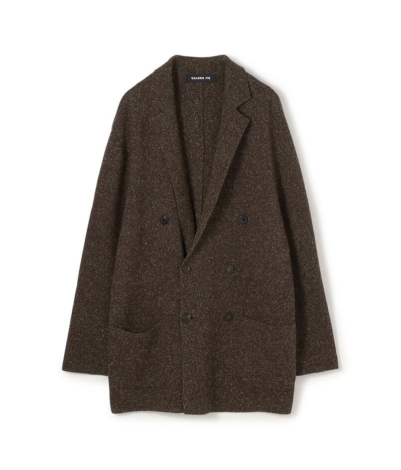ウールシルク ダブルブレストジャケット