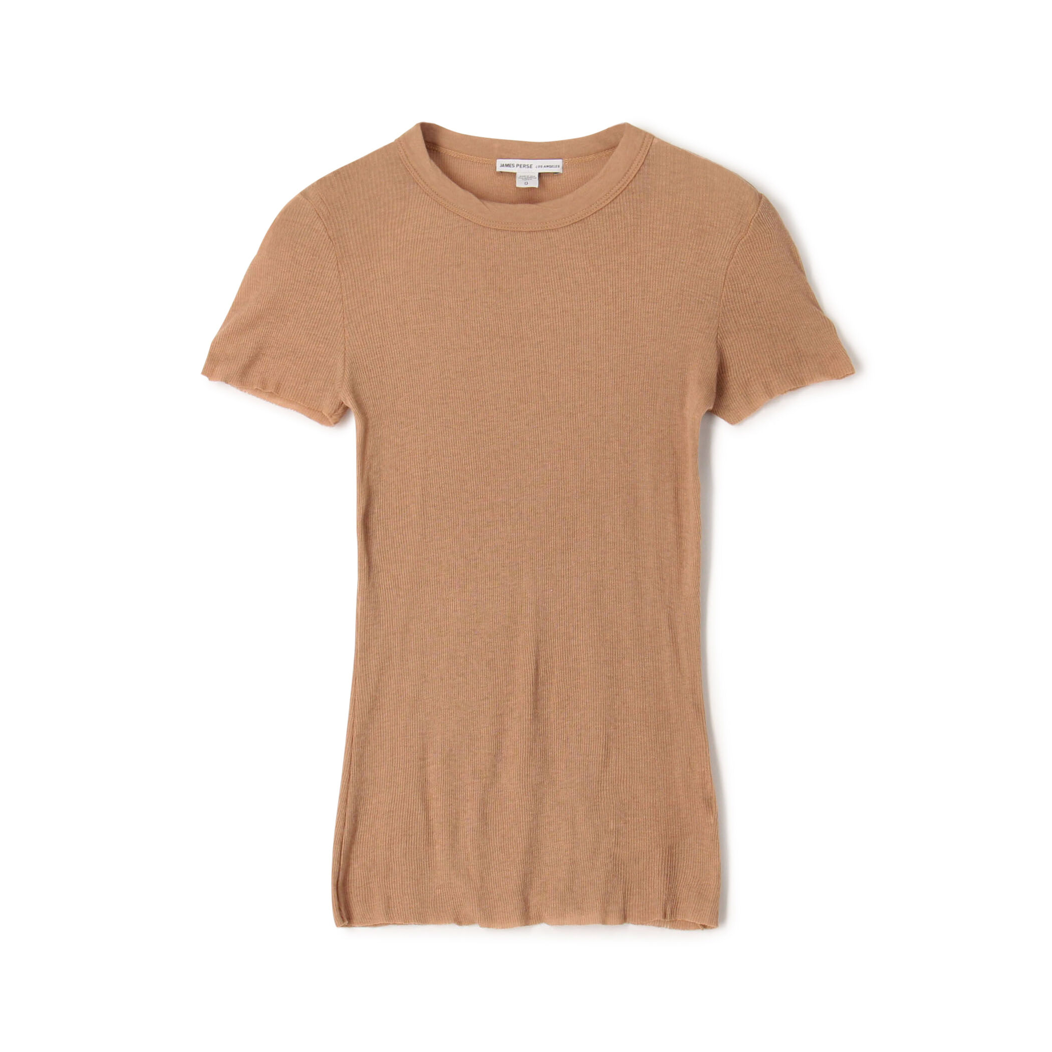 tシャツ コットンカシミヤブレンドリブ クルーネックTシャツ WVA3978 レディース コットンカシミヤブレンドリブ クルーネックTシャツ WVA3978