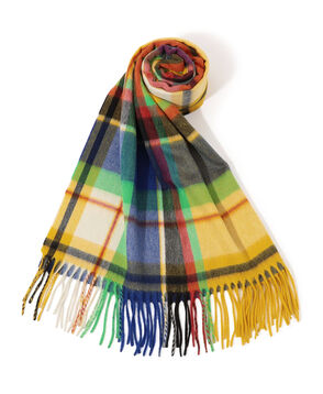 Joshua Ellis Plaid カシミヤストール