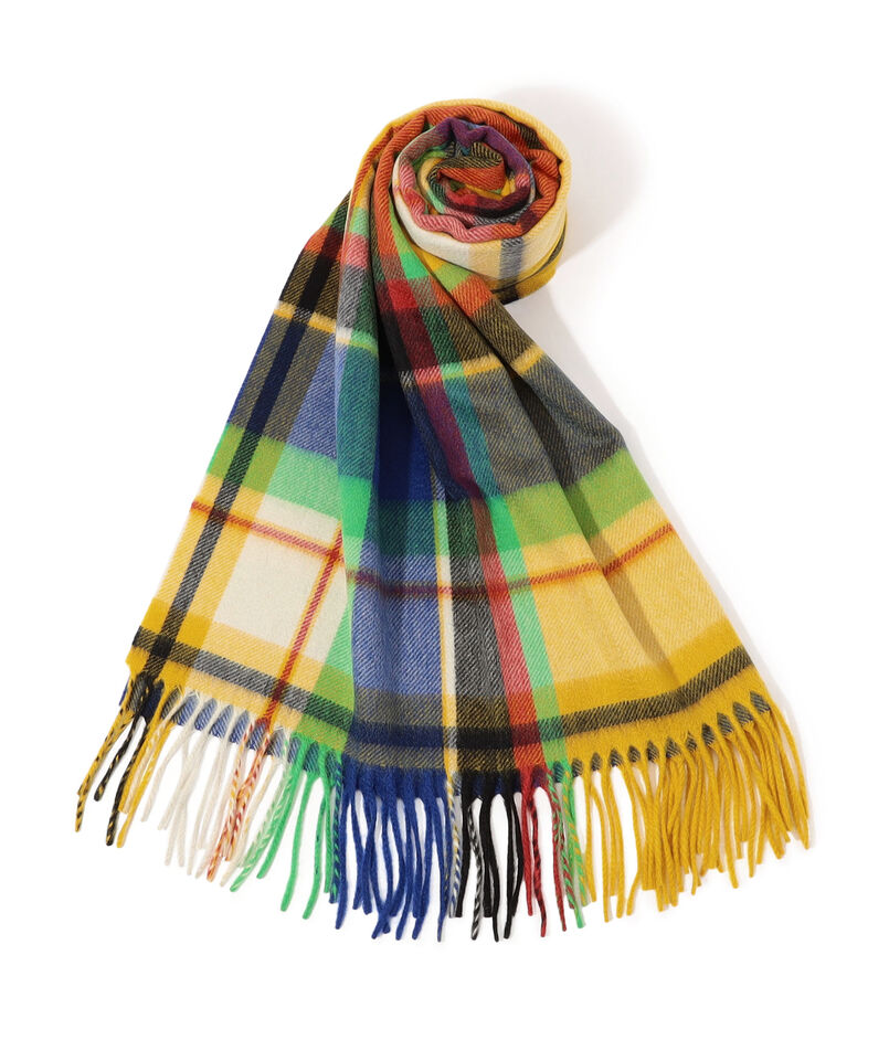Joshua Ellis Plaid カシミヤストール