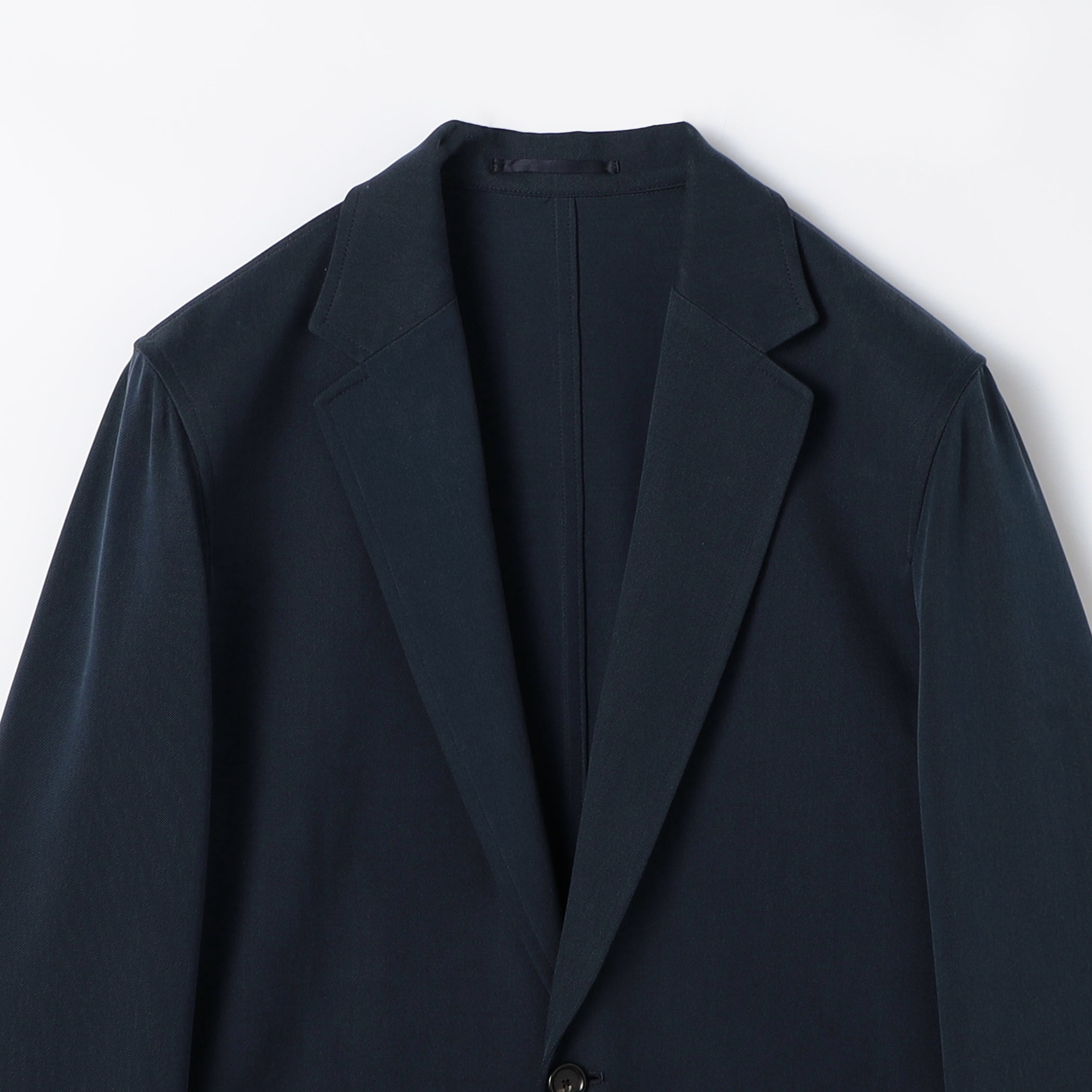 シルクスキン シングルブレステッド2Bシャツジャケット NOVARA
