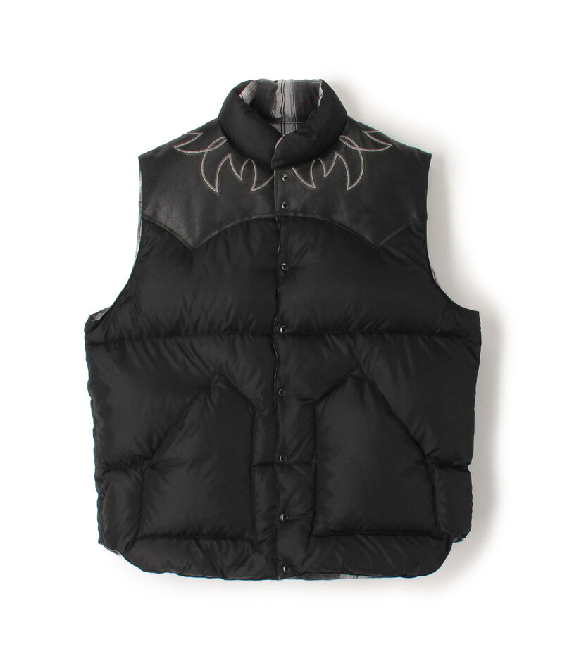 Rafu DOWN VEST W/EMB'D