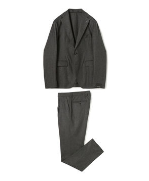 【別注】TAGLIATORE ウールサキソニー シングルブレステッド2Bスーツ