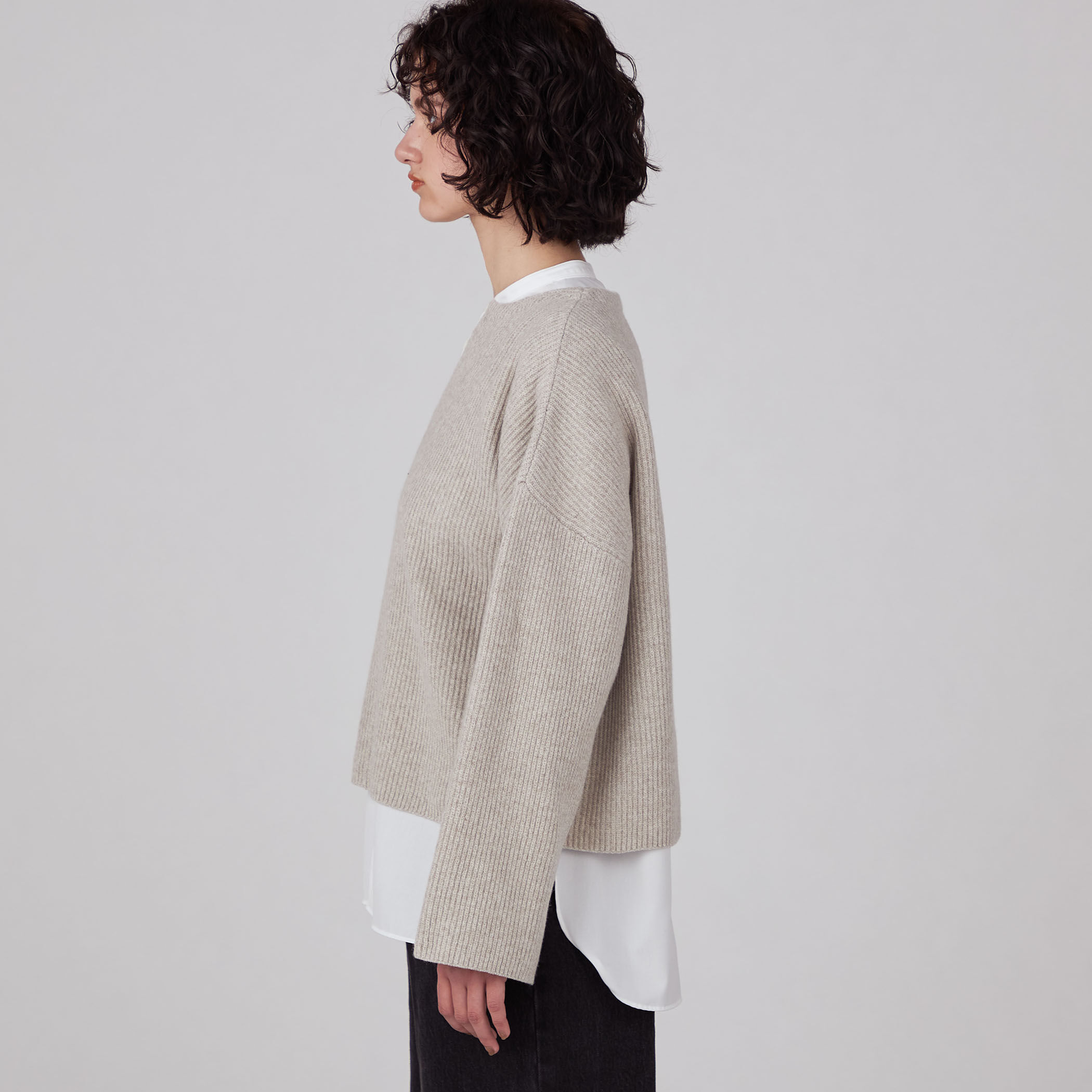 トゥモローランド マカフィーゆったり上質アルパカモックネックシャギーニット♪ UNITED ARROWS LTD. OUTLET｜エア シャギー アルパカ クルー