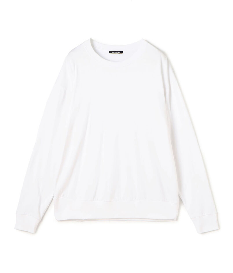 コットンシルクジャージー ロングスリーブプルオーバー