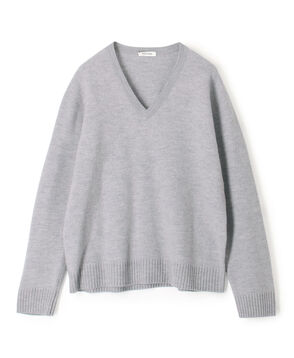 スラブ縮絨 Vネックプルオーバー