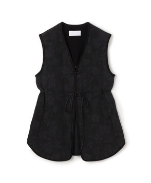 Mame Kurogouchi Raised Jacquard Frog Button Vest ジャカードベスト